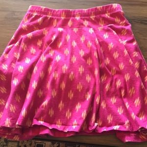 Girls Lands End Pink Skort Size 7-8